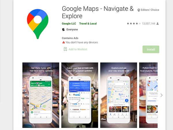 google maps app
